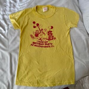 Vintage McDonald’s Birthday Party Tee 70s/80s • Youth M (USA Made)